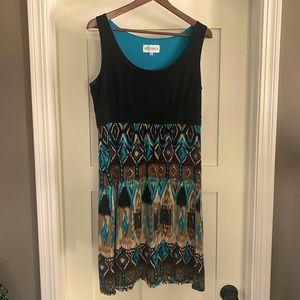 Studio I multi colored summer dress